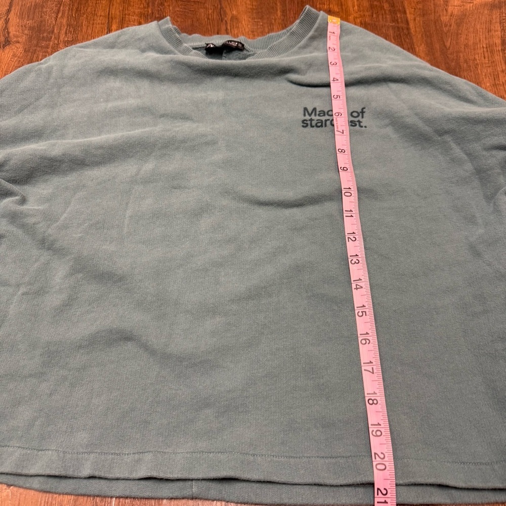Zara “Made of Stardust” Cropped Sweatshirt | Women’s Large - Picture 6 of 6